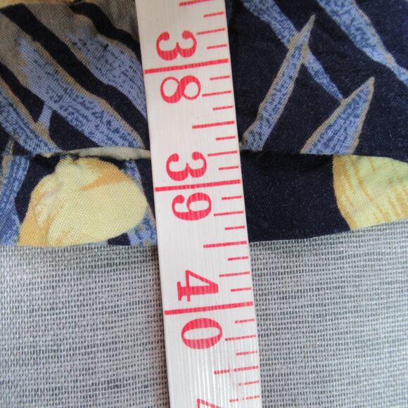 Vintage Miss Scarlett Dress Womens Size 14 Blue Yellow Floral Shift Preppy Retro - Picture 6 of 9